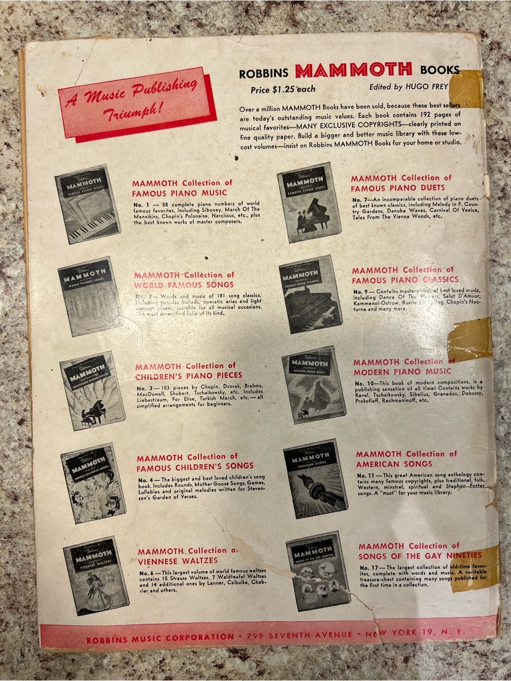 Vintage The Great Caruso Music Sheets for Piano - Picture 2 of 3